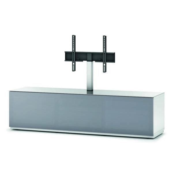 Sonorous Studio STA261T Soundbar-Lowboard Grau Schrägansicht mit TV-Halterung