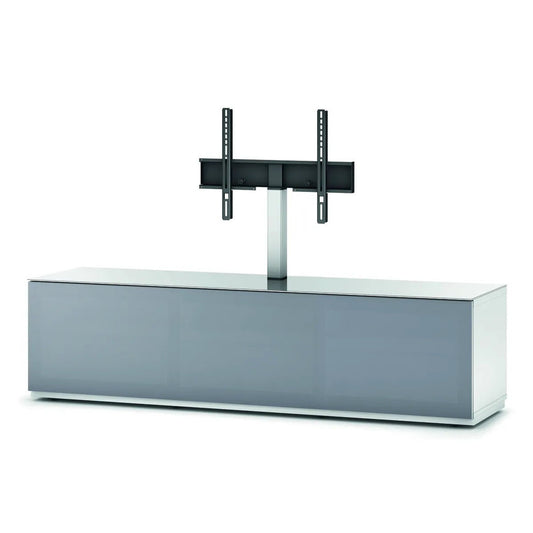 Sonorous Studio STA261T Soundbar-Lowboard Grau Schrägansicht mit TV-Halterung