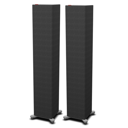 Sonox X100 Standlautsprecher Stereopaar in Anthrazit mit Stoffbespannung und Kreuzfuss
