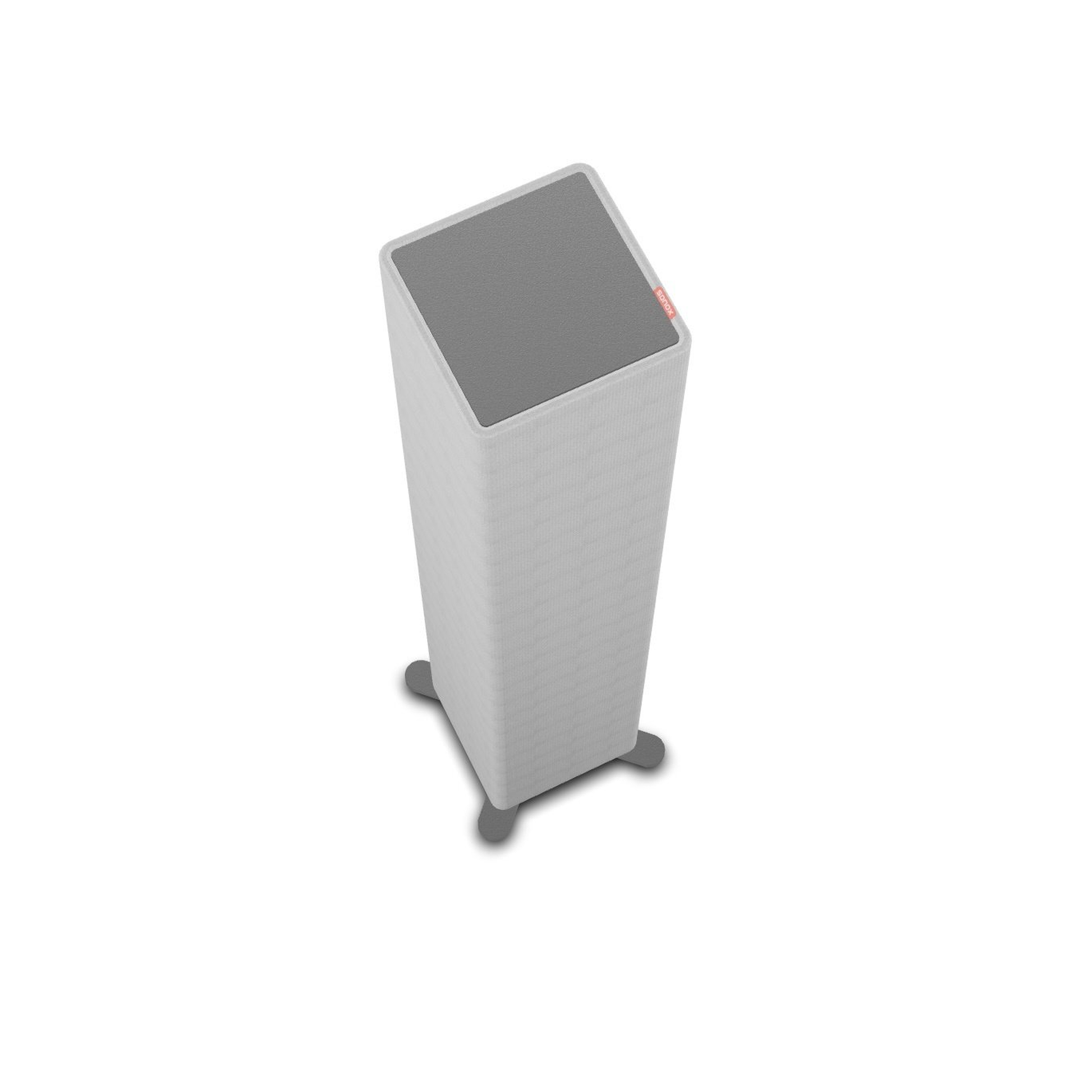 Sonox X150 Standlautsprecher Draufsicht auf die graue Aluminium-Deckplatte