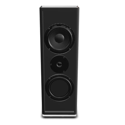 Sonox X55 Universal-Lautsprecher Frontansicht ohne Bespannung mit zwei Tieftönern und Hochtöner