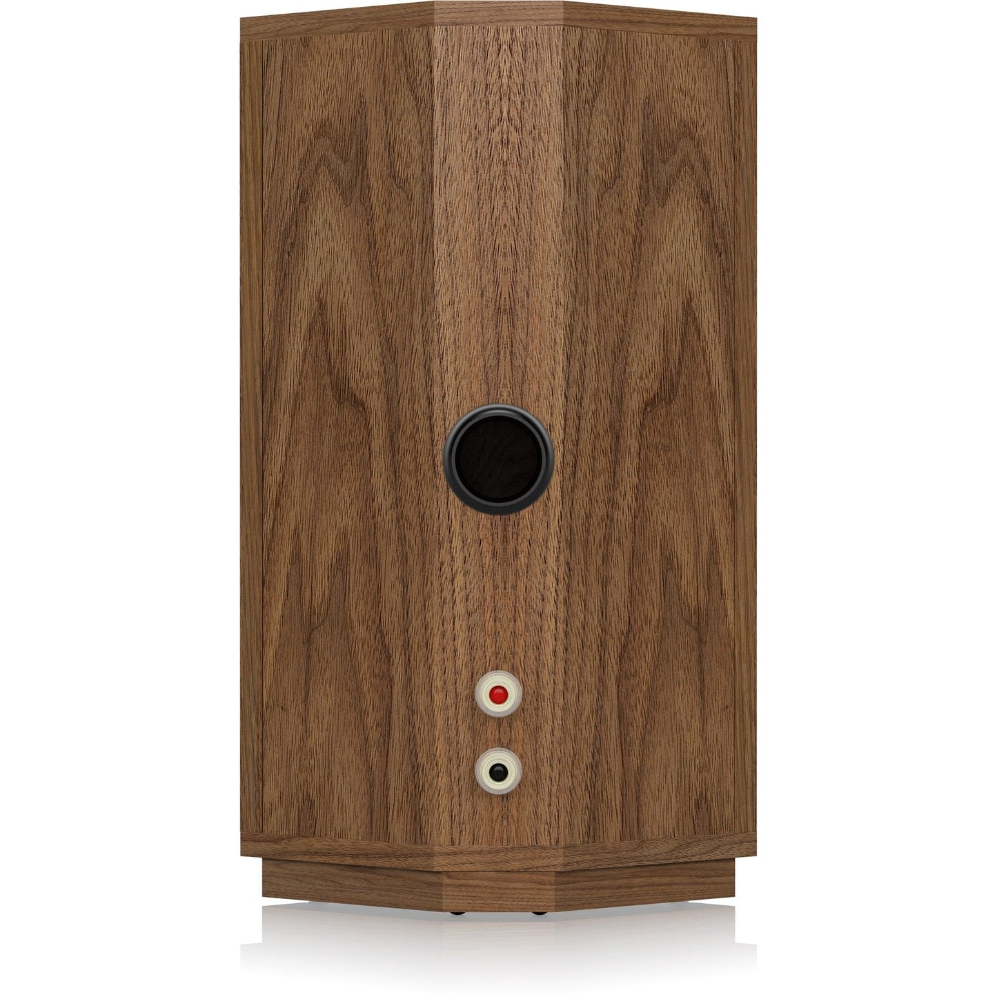 Tannoy Autograph Mini Regallautsprecher Rückansicht mit Bassreflexöffnung und Anschlussklemmen