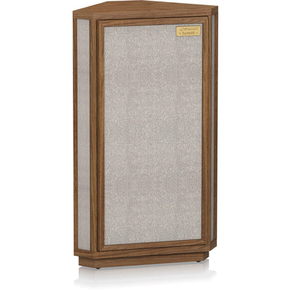 Tannoy Autograph Mini Regallautsprecher Schrägansicht von rechts mit montierter Frontbespannung