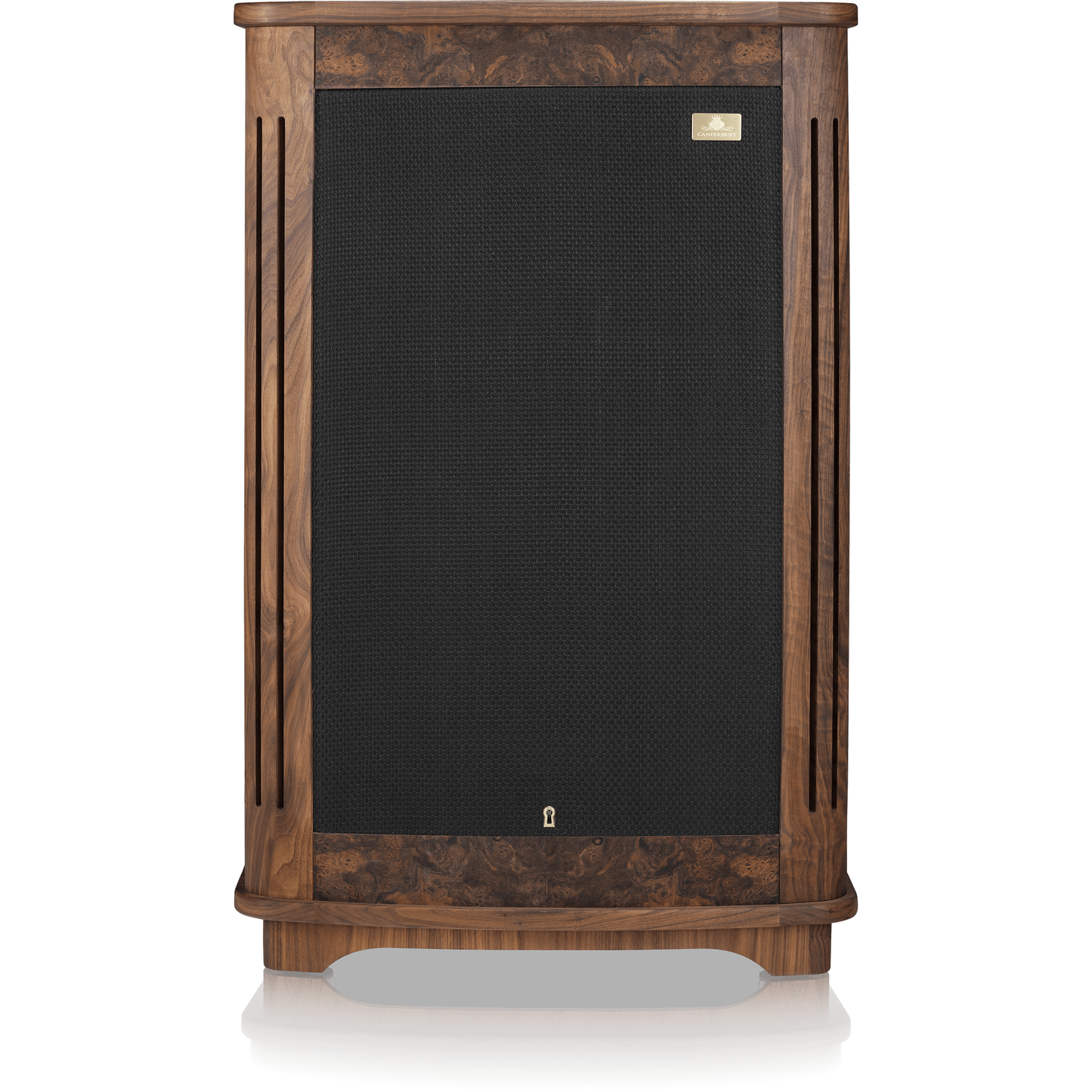 Tannoy Canterbury GR Standlautsprecher Frontansicht mit montierter Frontbespannung