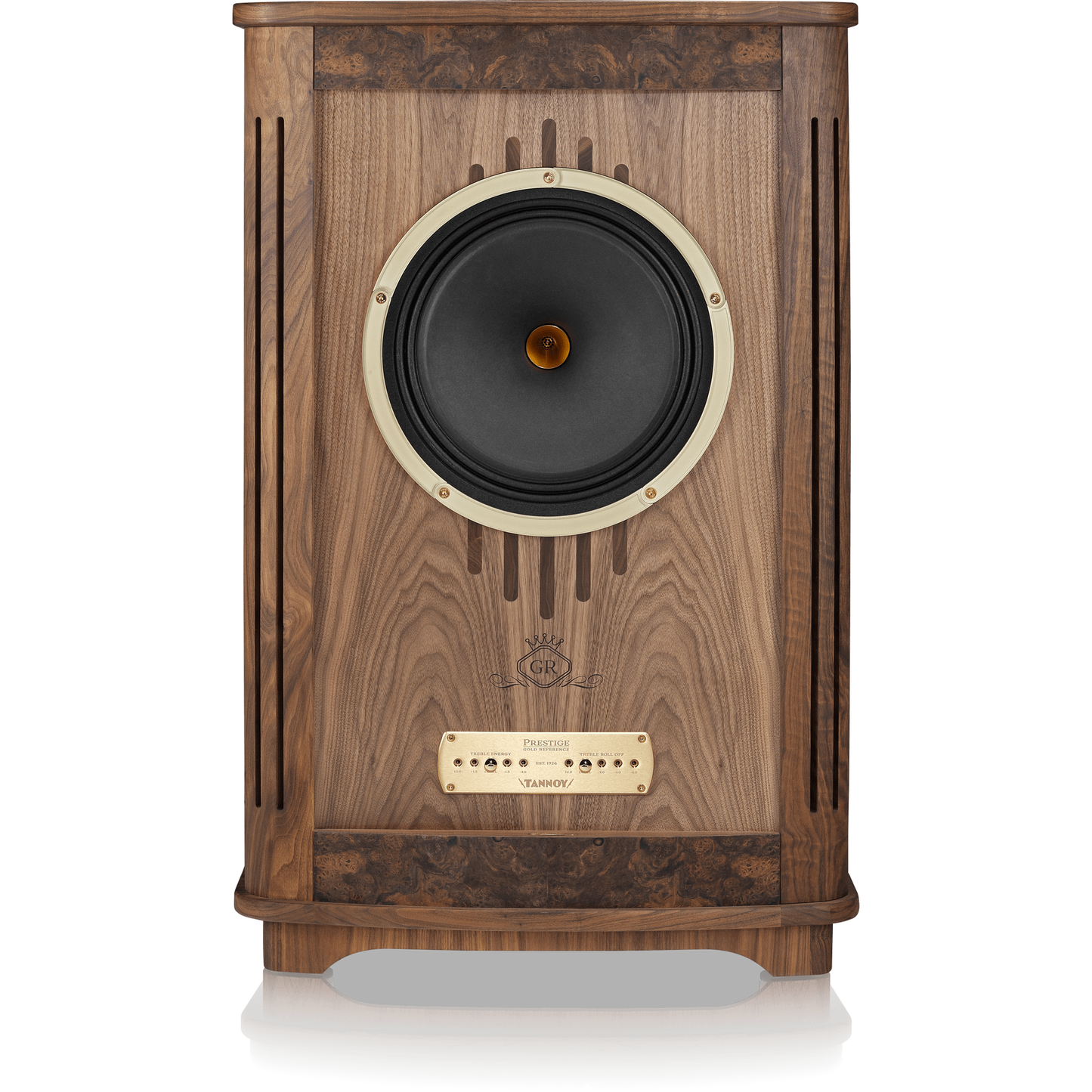 Tannoy Canterbury GR Standlautsprecher Frontansicht ohne Frontbespannung mit Dual-Concentric-Treiber