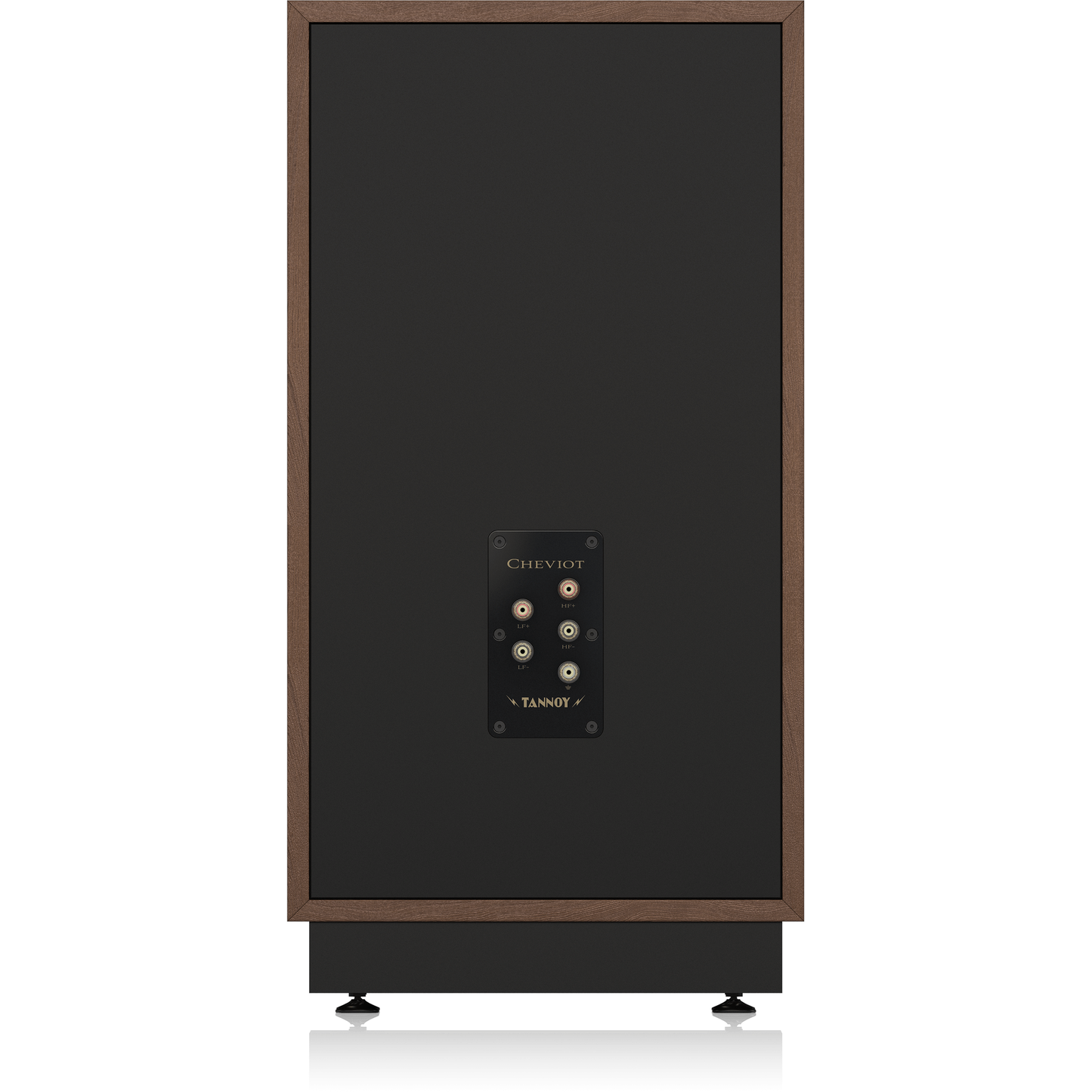 Tannoy Cheviot Legacy Standlautsprecher Rückansicht mit Anschlussfeld für Bi-Wiring und Erdungsklemme