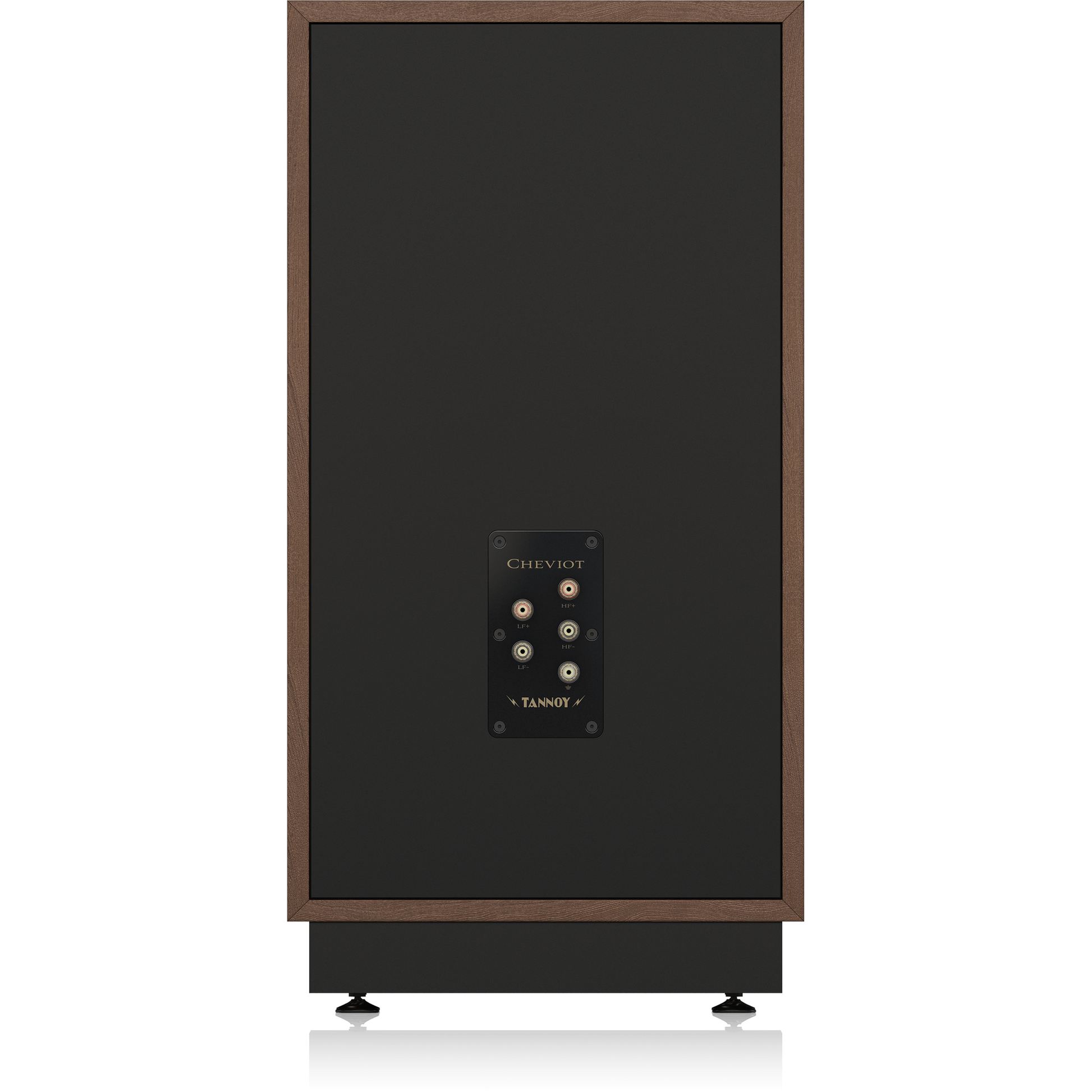 Tannoy Cheviot Legacy Standlautsprecher Rückansicht mit Anschlussfeld für Bi-Wiring und Erdungsklemme