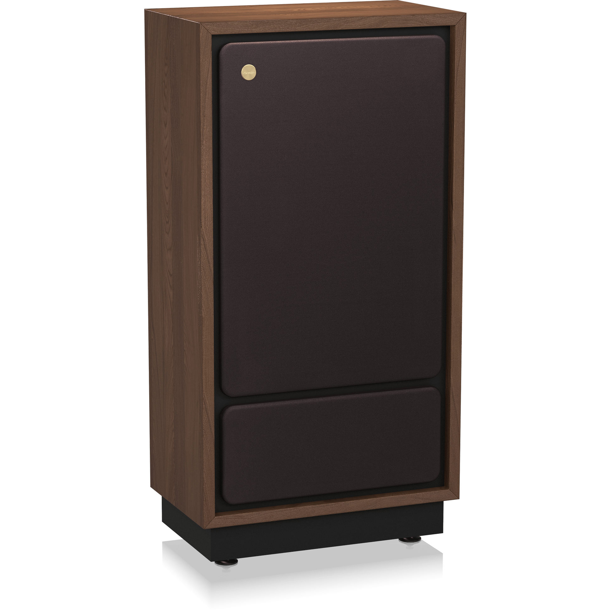Tannoy Cheviot Legacy Standlautsprecher Schrägansicht von links mit montierter Frontbespannung
