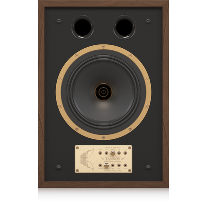 Tannoy Eaton Legacy Regallautsprecher Frontansicht ohne Frontbespannung, Dual-Concentric-Chassis, zwei Reflexöffnungen