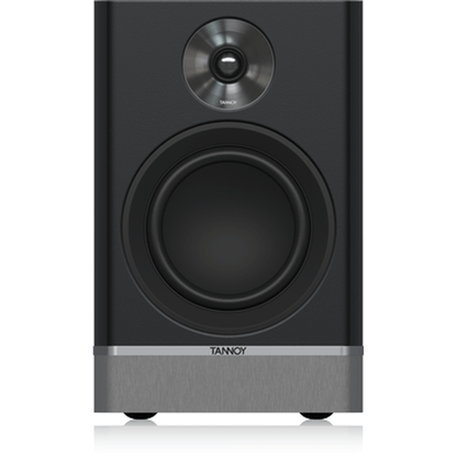 Tannoy Platinum B6 Regallautsprecher Schwarz Frontansicht ohne Frontbespannung, 2-Wege-Bestückung