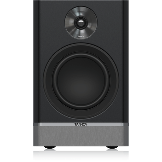 Tannoy Platinum B6 Regallautsprecher Schwarz Frontansicht ohne Frontbespannung, 2-Wege-Bestückung