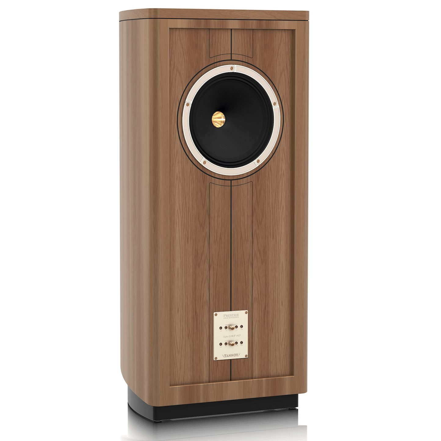 Tannoy Prestige GRF Standlautsprecher Schrägansicht ohne Frontbespannung mit Dual-Concentric-Treiber