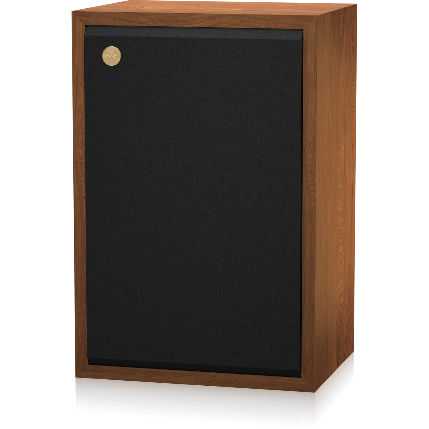 Tannoy SGM 10 Regallautsprecher Schrägansicht von rechts mit montierter Frontbespannung