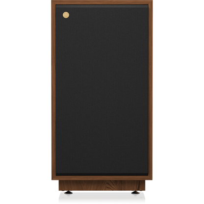 Tannoy SGM 12 Standlautsprecher Frontansicht mit montierter Frontbespannung und Sockel