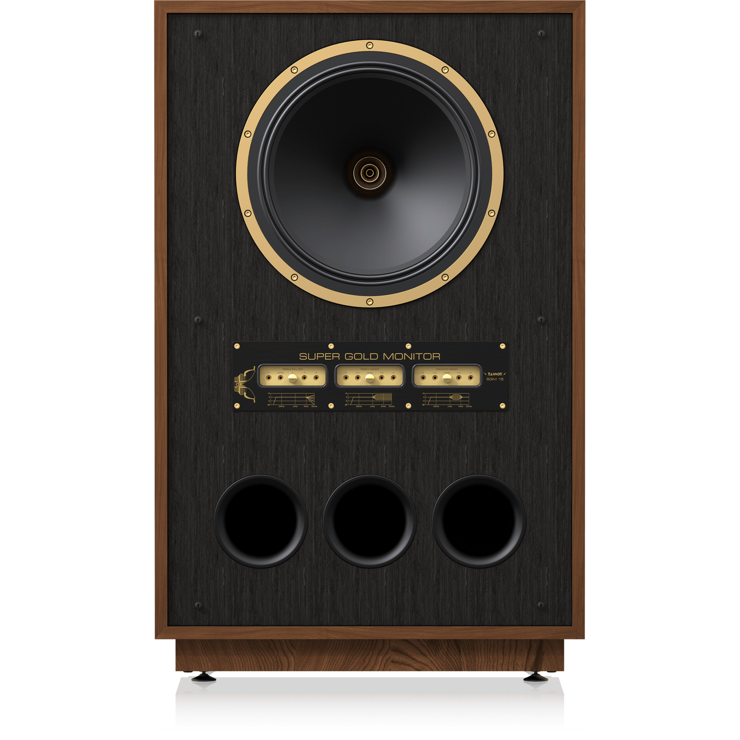 Tannoy SGM 15 Standlautsprecher Frontansicht ohne Frontbespannung mit Dual-Concentric-Chassis und Energieweiche
