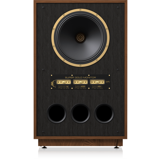 Tannoy SGM 15 Standlautsprecher Frontansicht ohne Frontbespannung mit Dual-Concentric-Chassis und Energieweiche