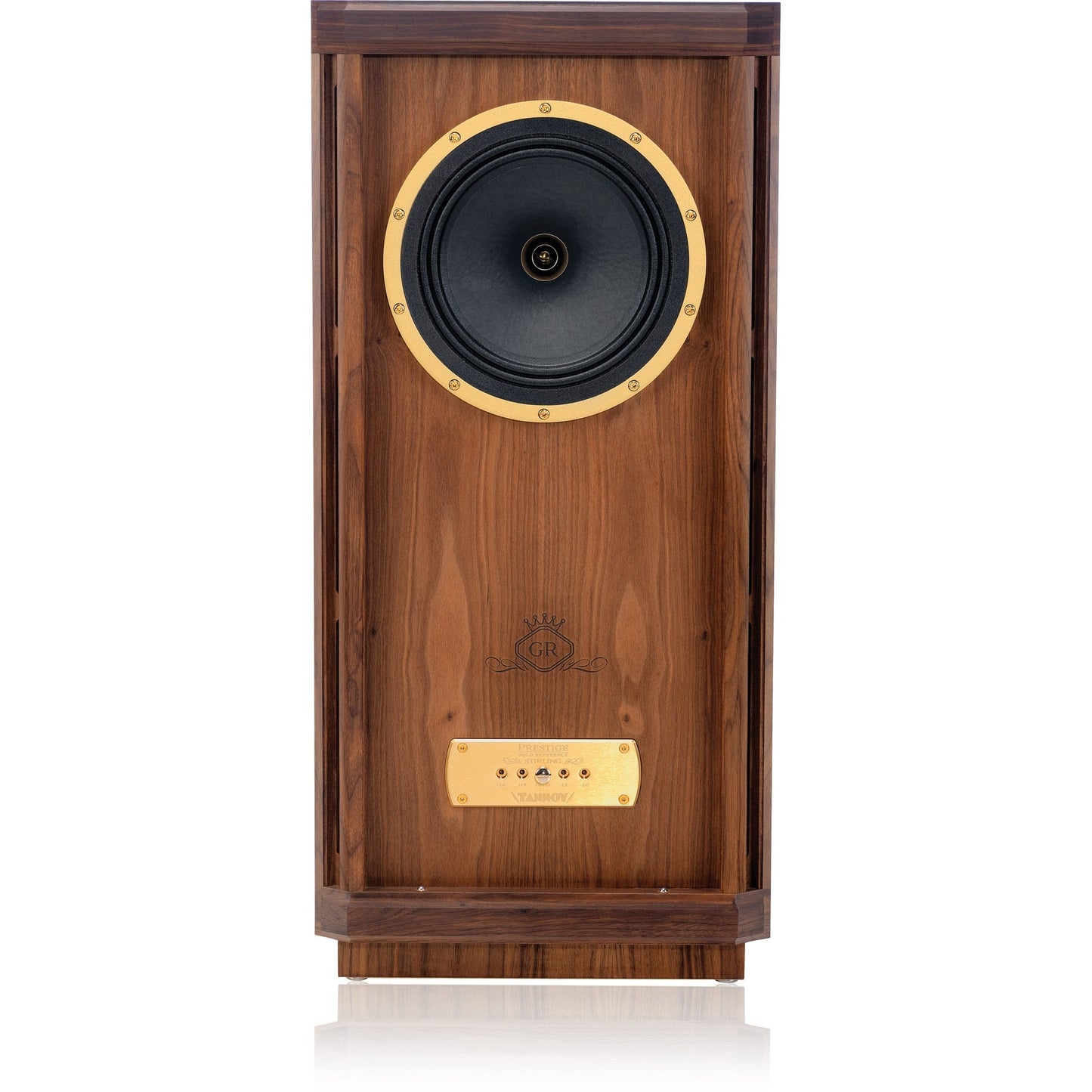 Tannoy Stirling GR Standlautsprecher Frontansicht ohne Frontbespannung mit Dual-Concentric-Treiber