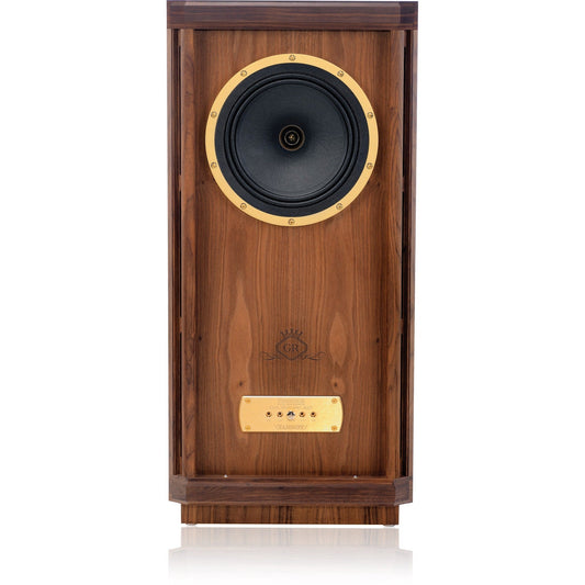 Tannoy Stirling GR Standlautsprecher Vorführmodell, Frontansicht ohne Frontbespannung mit Dual-Concentric-Treiber