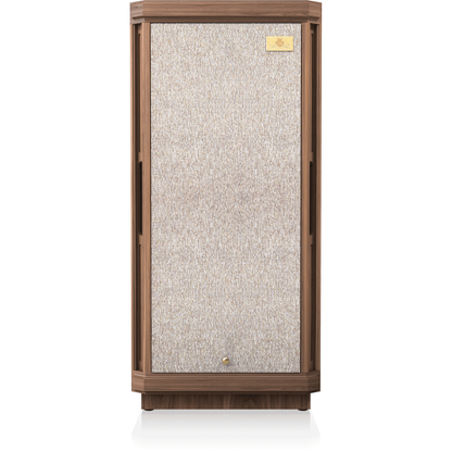 Tannoy Stirling III LZ SE Standlautsprecher Frontansicht mit montierter Frontbespannung