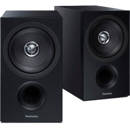 Technics SA-C600 + SB-C600 HiFi-Set Schwarz Stereopaar SB-C600 ohne Abdeckungen