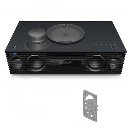 Technics SC-C70MK2 Kompaktanlage Silber Detailansicht Innenaufbau mit Subwoofer, Woofer und Tweeter