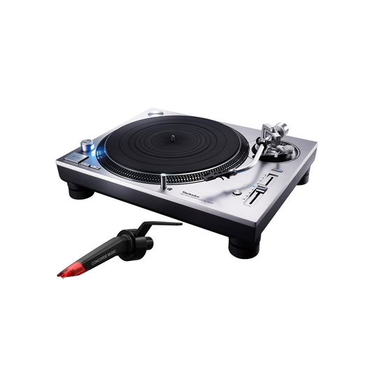 Technics SL-1200GR2 + Concorde Music Red Plattenspieler-Set Lieferumfang mit Tonabnehmer