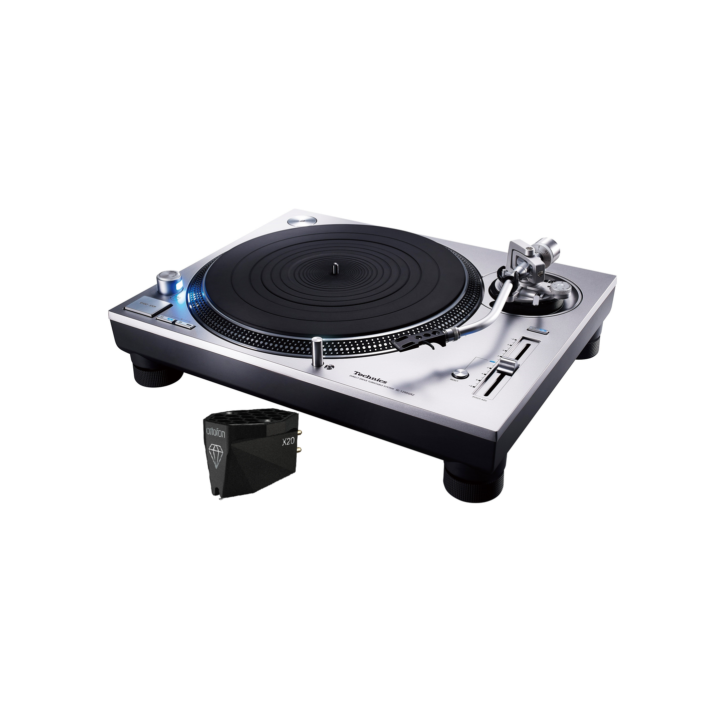 Technics SL-1200GR2 + MC-X20 Plattenspieler-Set Lieferumfang mit Ortofon MC-X20