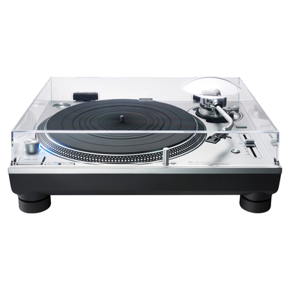 Technics SL-1200GR2 + Ortofon MC X30 Set, Frontansicht mit geschlossener Staubschutzhaube