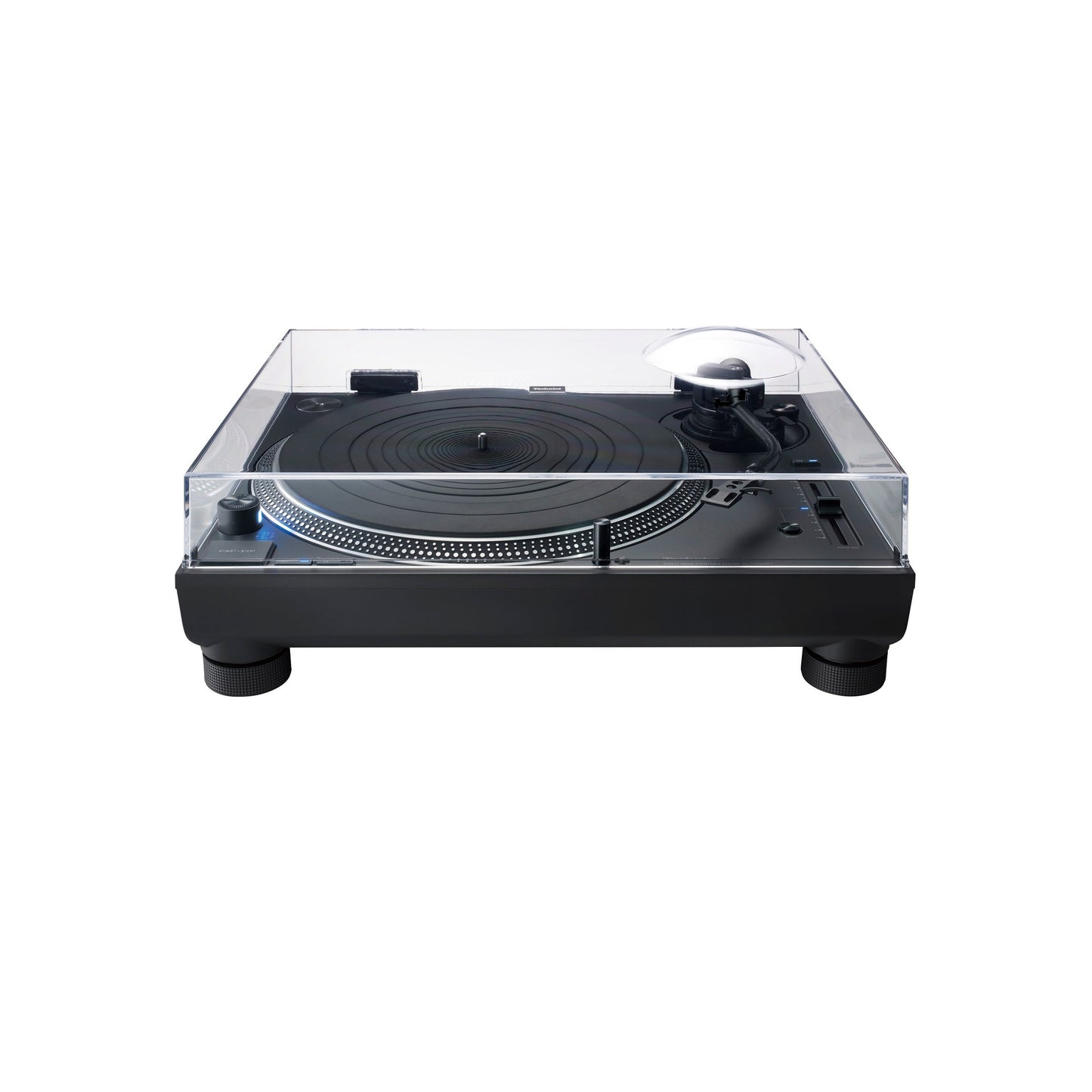 Technics SL-1210GR2 + Ortofon MC X30 Set, Frontansicht mit geschlossener Staubschutzhaube