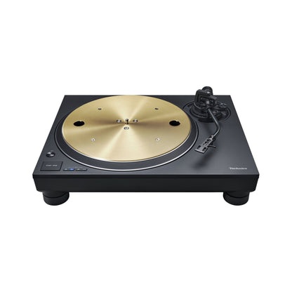 Technics SL-1300G Plattenspieler Schwarz Schrägansicht von leicht oben ohne Staubschutzhaube
