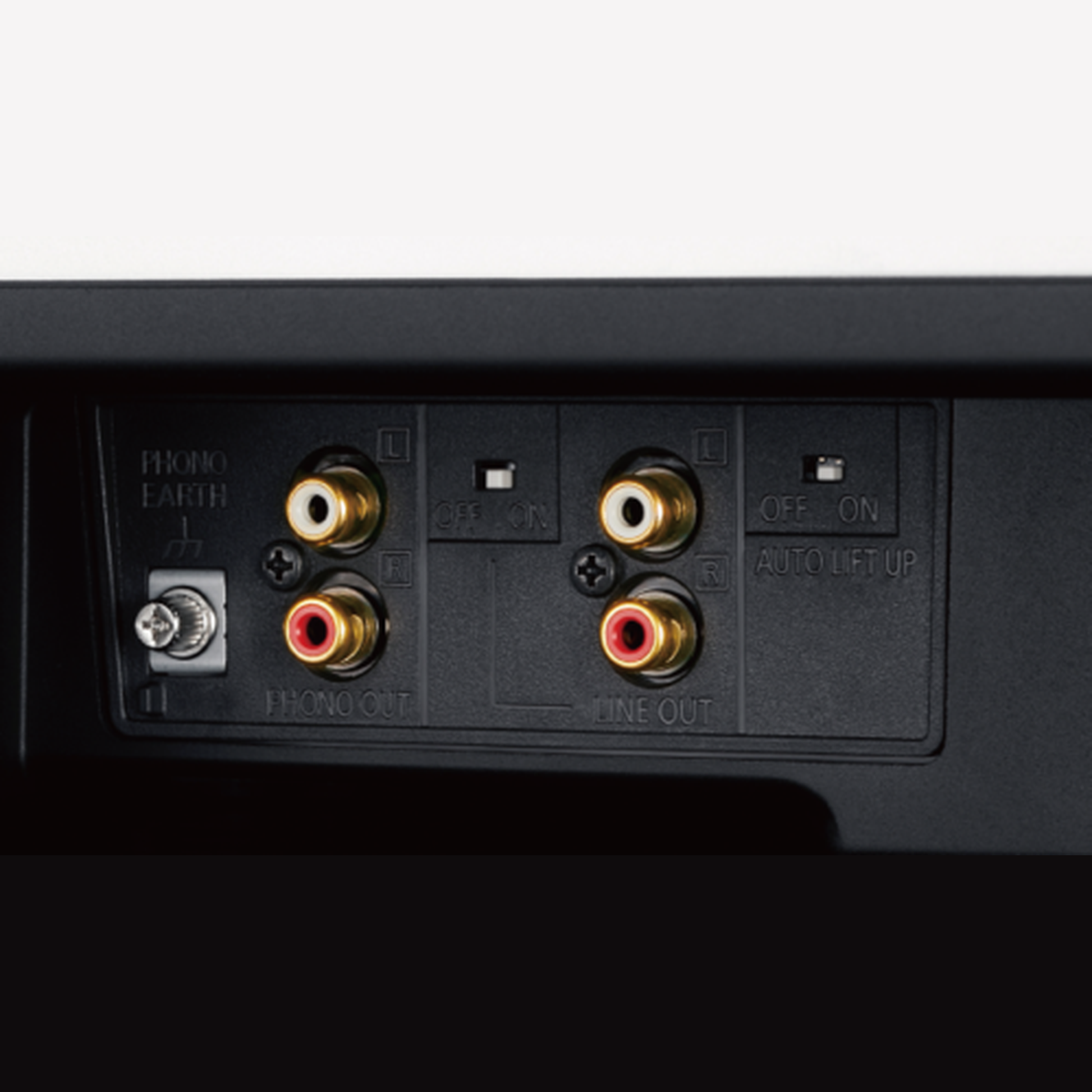 Technics SL-1500C Silber + SC-CX700 Schwarz HiFi-Set Anschlussfeld Plattenspieler mit Phono-, Line-Ausgang und Erdung