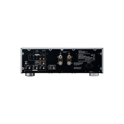 Technics SU-G700M2 Vollverstärker Silber Rückansicht mit Phono-, Line- und Digitaleingängen, Lautsprecherklemmen