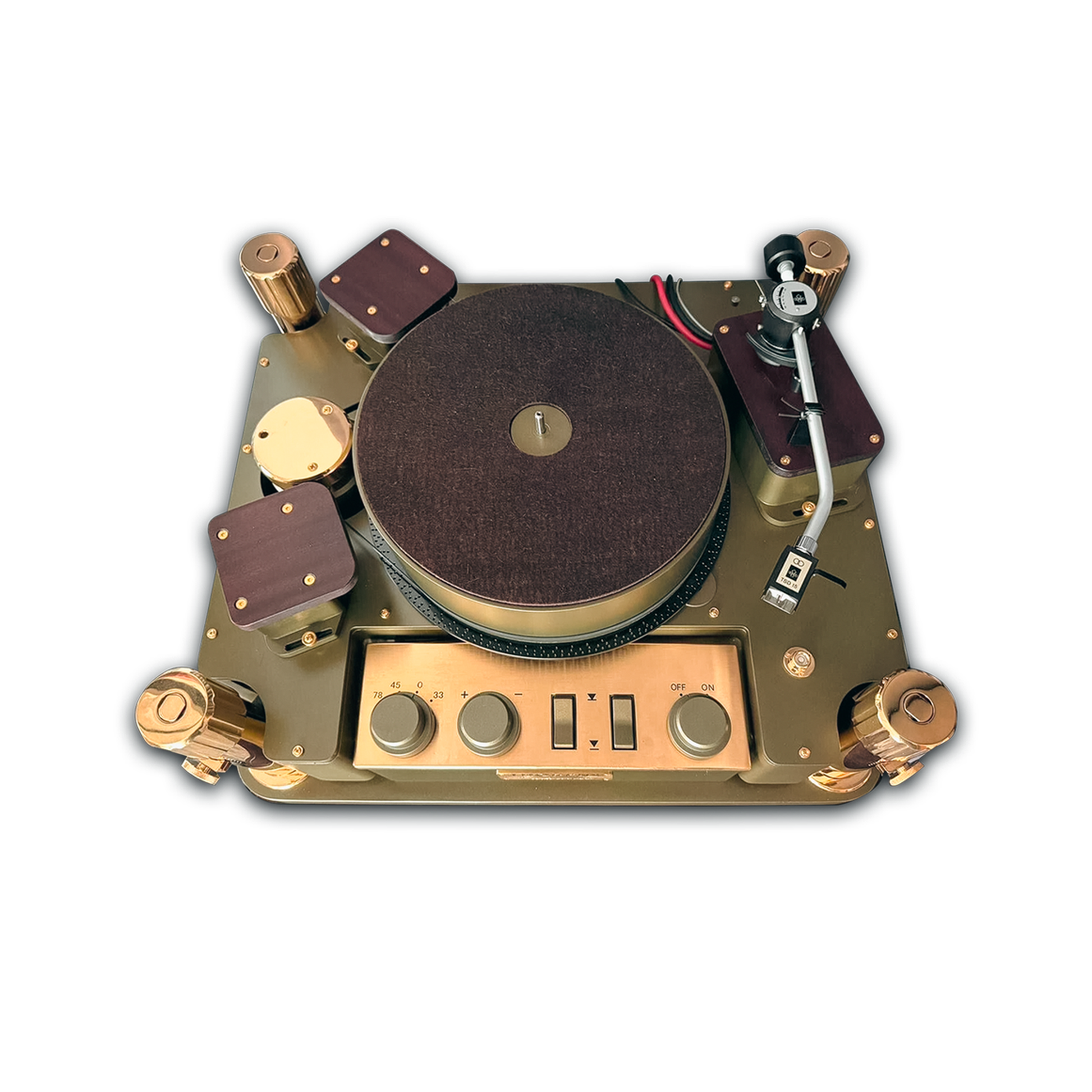 Thorens New Reference Gold Plattenspieler Detailansicht historisches Thorens Reference Laufwerk