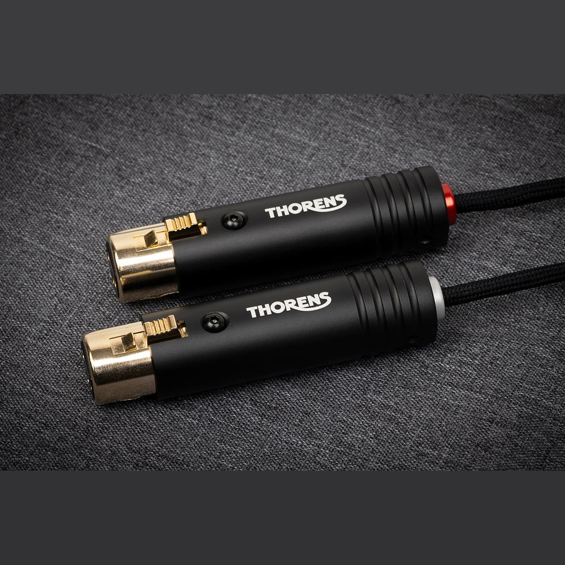 Thorens PhonoConnect PHC 150 Phono-Kabel Detailansicht 3 XLR-Kupplungen dreipolig