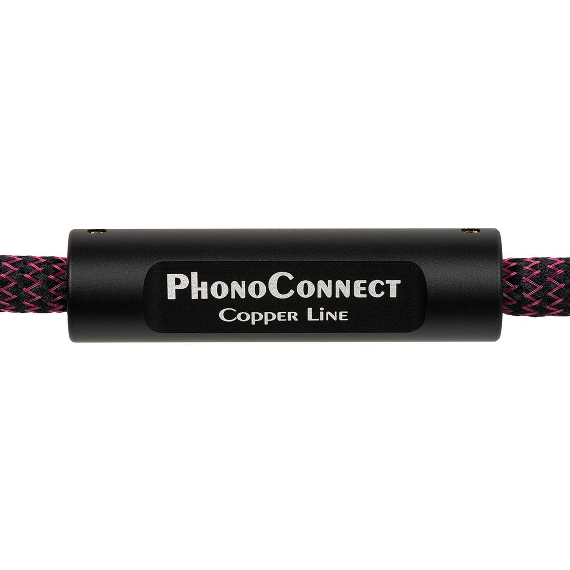 Thorens PhonoConnect PHC 150 Phono-Kabel Detailansicht 5 Metallhülse mit Schriftzug Copper Line