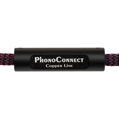 Thorens PhonoConnect PHC 150 Phono-Kabel Detailansicht 5 Metallhülse mit Schriftzug Copper Line
