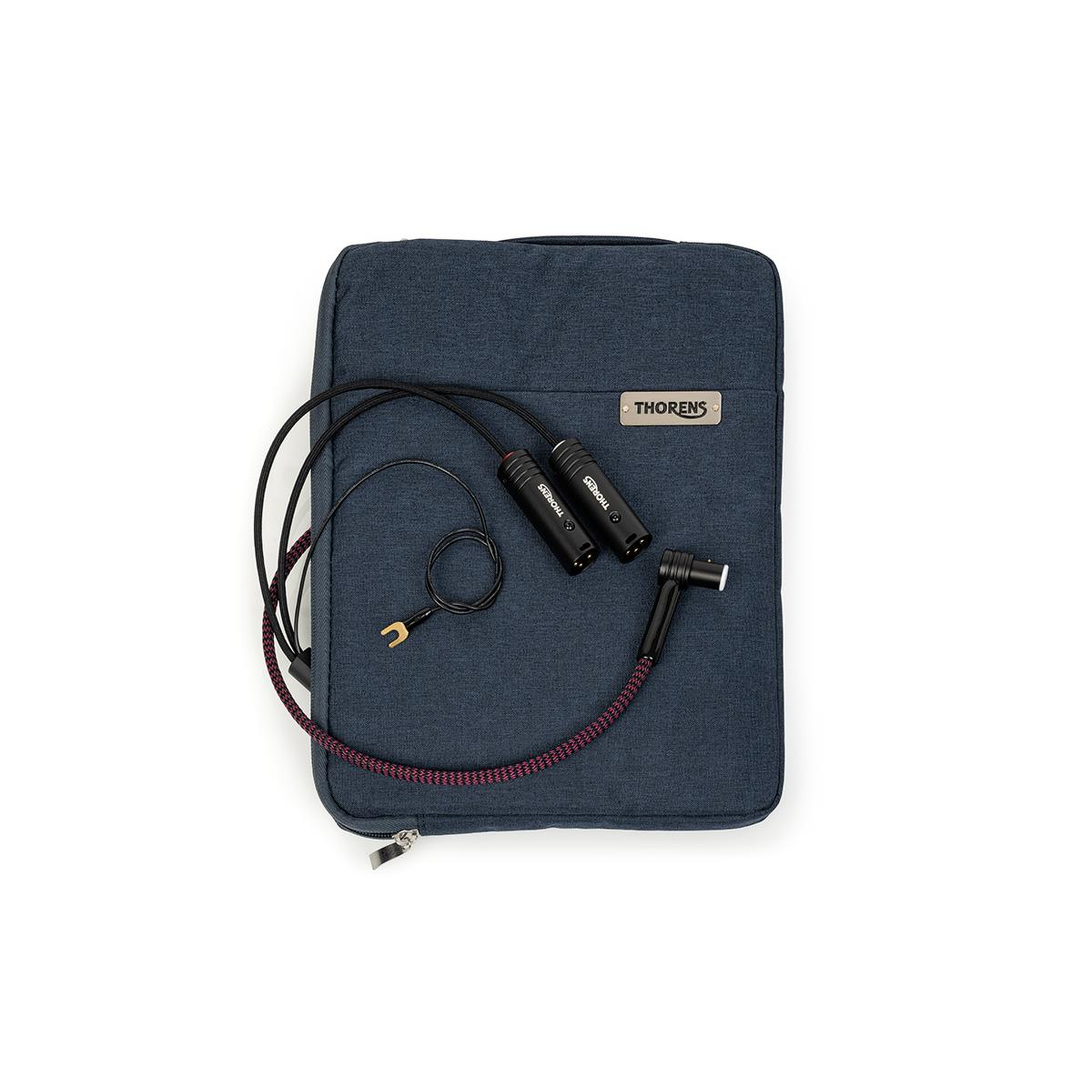Thorens PhonoConnect PHC 150 Phono-Kabel Lieferumfang 2 Kabel DIN auf XLR mit Transporttasche