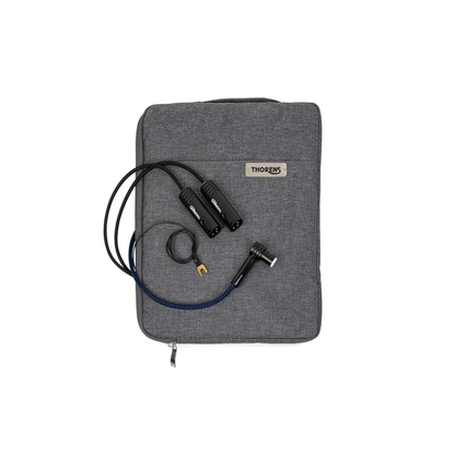 Thorens PhonoConnect PHS 150 Phonokabel Silber Lieferumfang Kabel DIN auf XLR mit Transporttasche