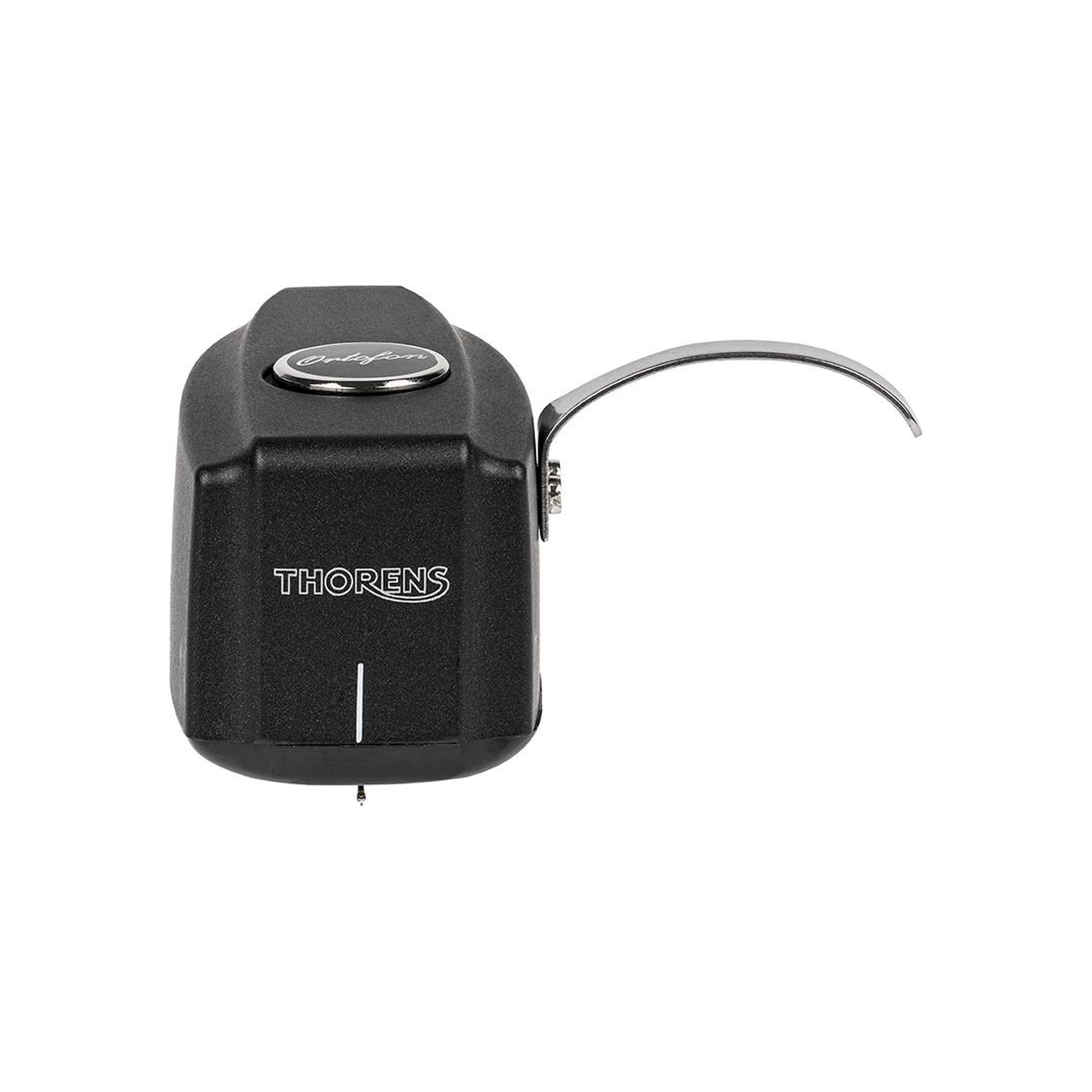 Thorens SPU 124 MC-Tonabnehmer Frontansicht mit Thorens-Schriftzug am Gehäuse