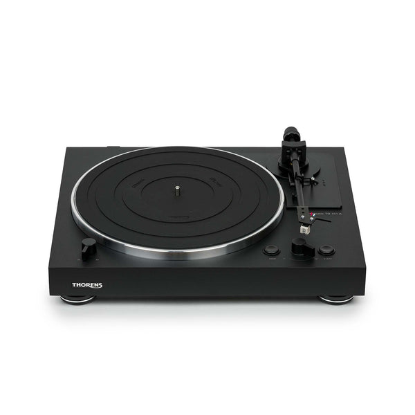 Thorens TD 101 A Plattenspieler Schwarz Matt Frontansicht