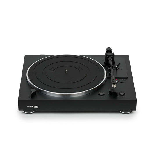 Thorens TD 101 A Plattenspieler Schwarz Matt Frontansicht