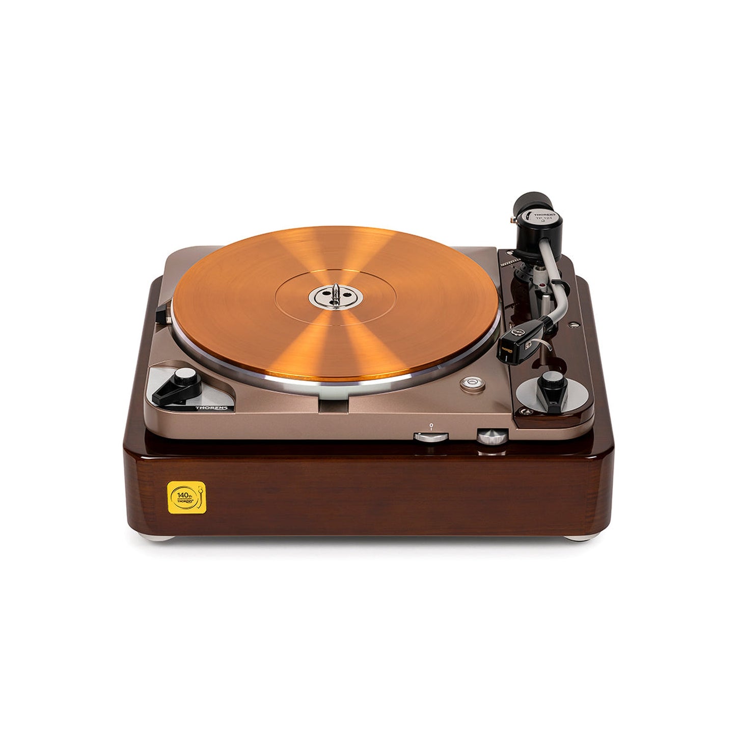 Thorens TD 124 DD Exclusive inkl. EMT Tondose Plattenspieler Schrägansicht 4 von vorne rechts