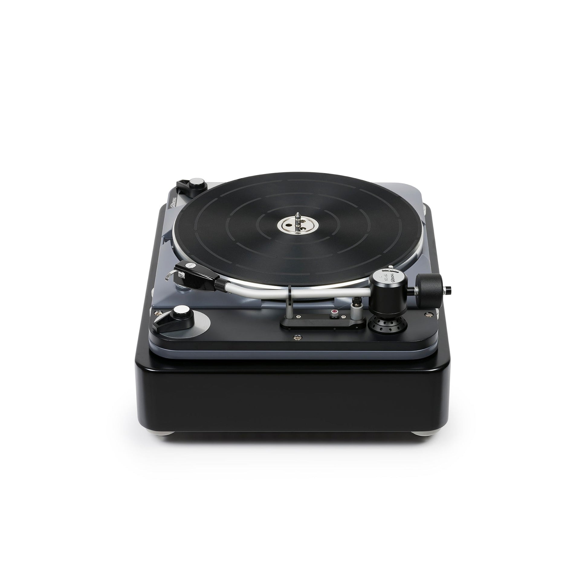 Thorens TD 124 DD Plattenspieler Schwarz Schrägansicht 5 von schräg oben