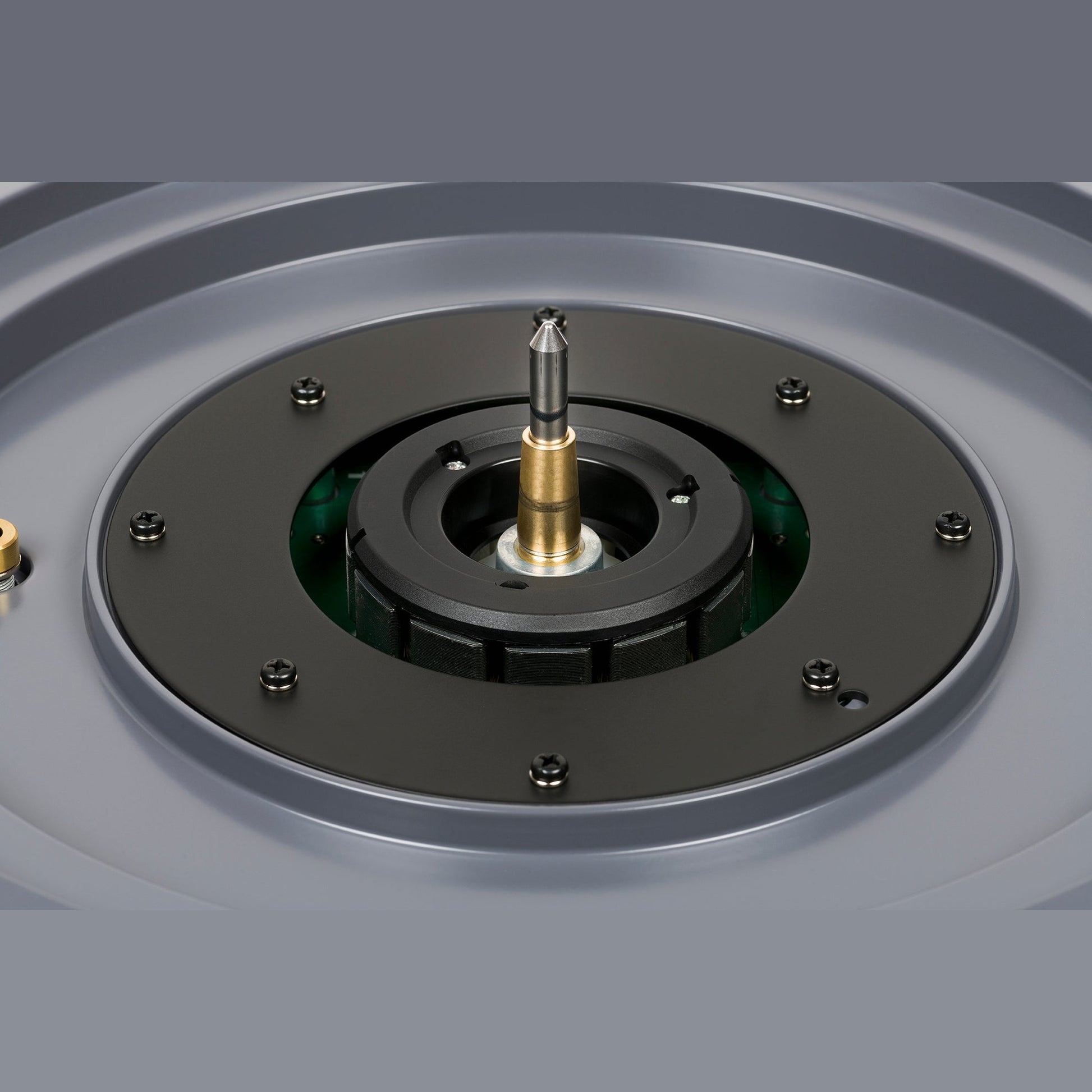 Thorens TD 124 DD + SPU-124 Plattenspieler Schwarz Detailansicht 11 Direktantrieb ohne Plattenteller