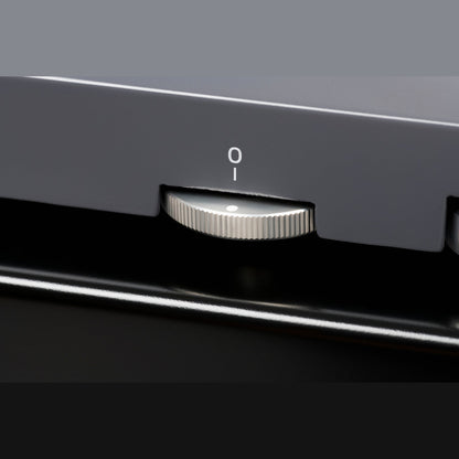Thorens TD 124 DD + SPU-124 Plattenspieler Schwarz Detailansicht 4 Ein-Aus-Drehschalter