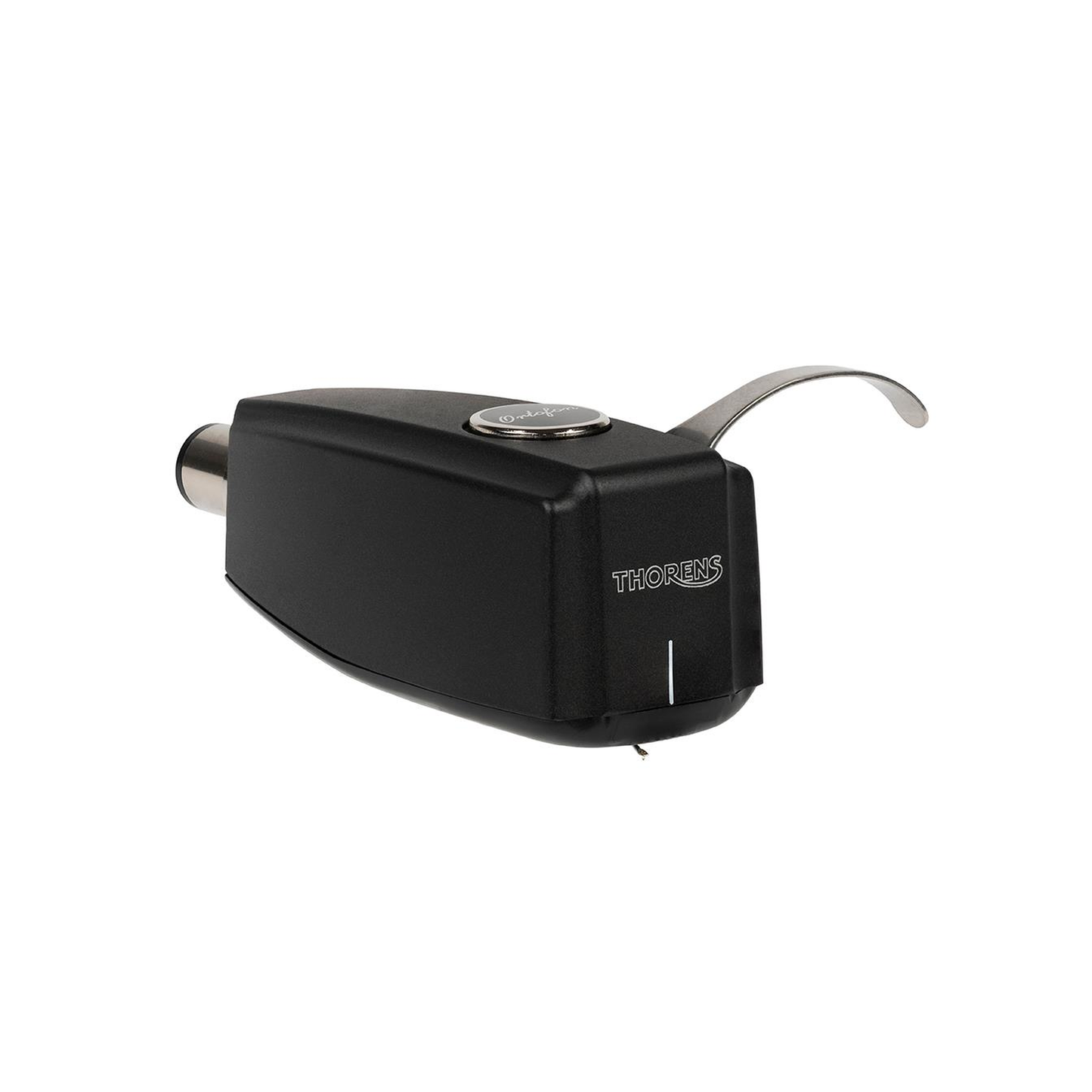 Thorens TD 124 DD + SPU-124 Plattenspieler Schwarz Detailansicht Tonabnehmer SPU-124 im Profil