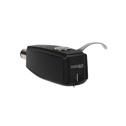 Thorens TD 124 DD + SPU-124 Plattenspieler Schwarz Detailansicht Tonabnehmer SPU-124 im Profil
