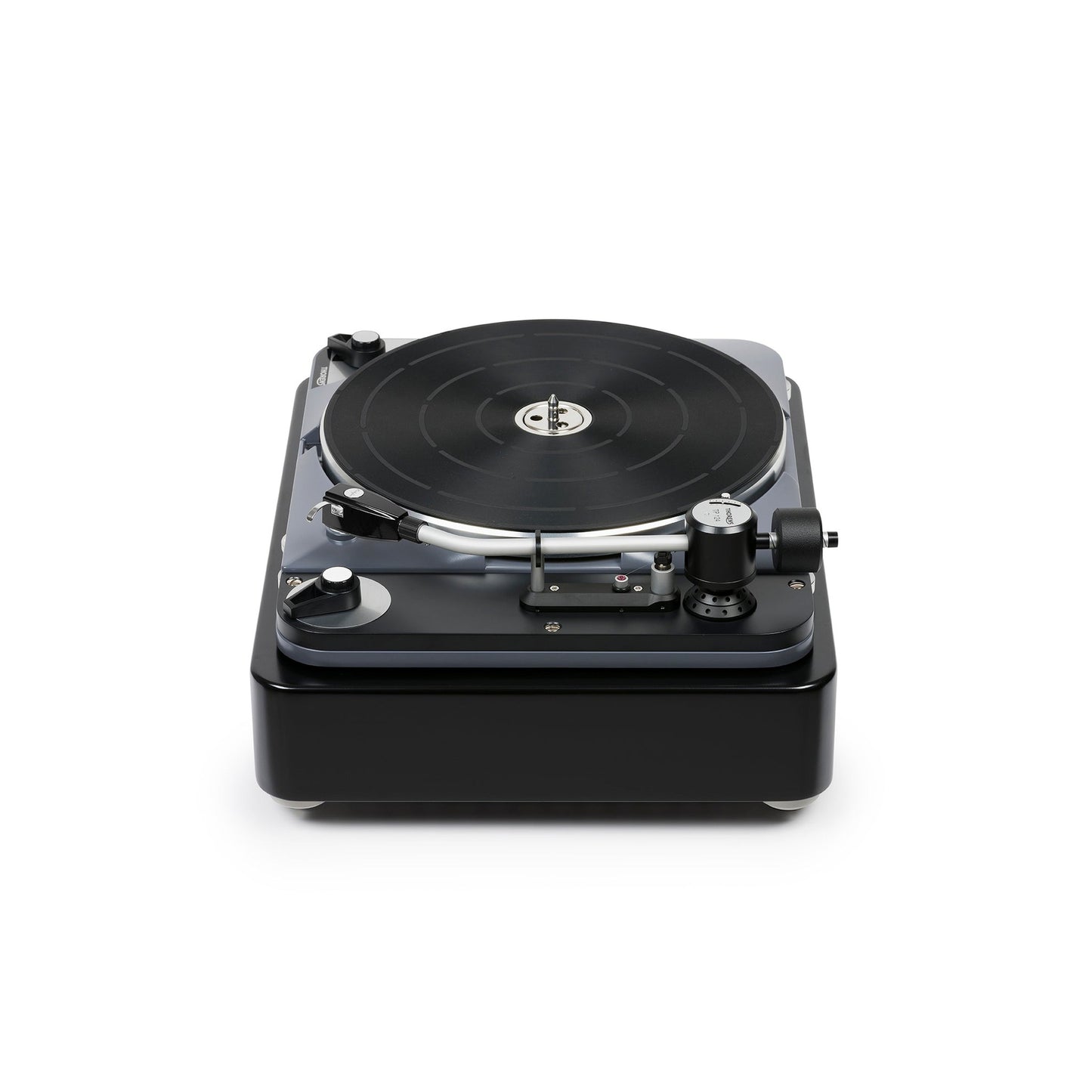 Thorens TD 124 DD + SPU-124 Plattenspieler Schwarz Schrägansicht 5 von schräg oben