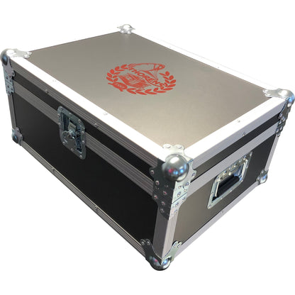 Thorens TD 124 DD + SPU-124 Plattenspieler Schwarz Verpackung im Flightcase mit Thorens-Emblem