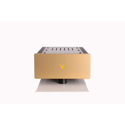 Valvet A4.5 Class-A-Monoendstufen Frontansicht, Farbvariante Gold